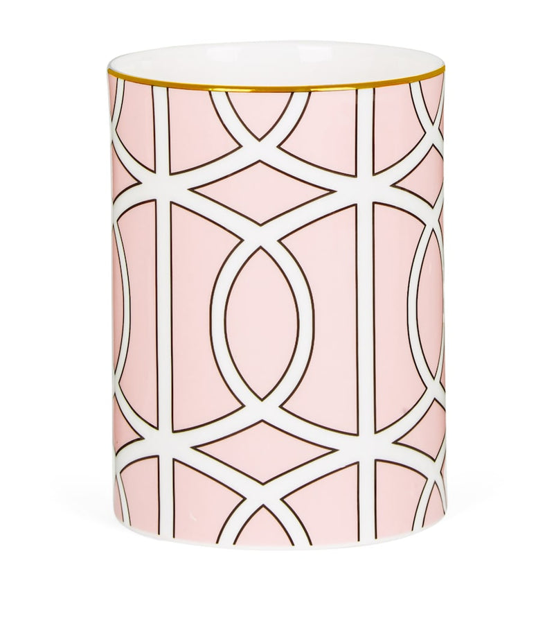 O.W. London small bone china Loop vase 11.5cm - British product