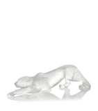 Lalique Crystal Zeila Panther Sculpture Large 11cm, UK version