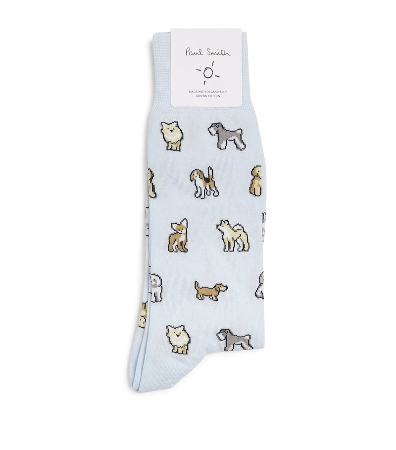 Paul Smith dog socks with canine patterns (British brand)
