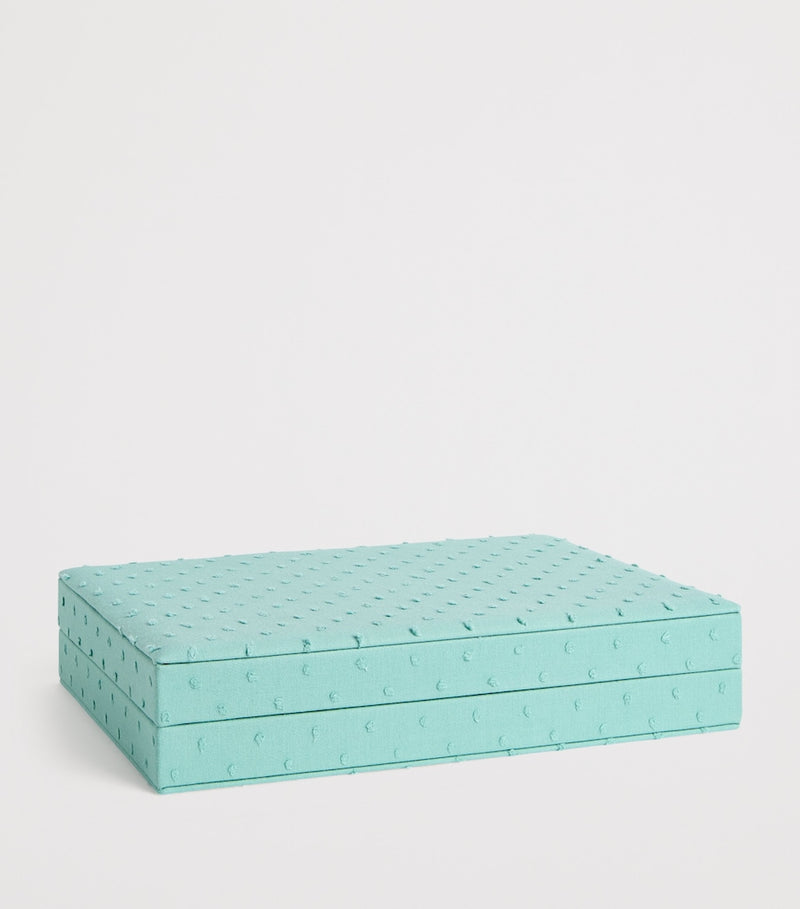 Sophie Bille Brahe organic cotton jewellery box with magnetic fastening, approx. 4.5cm x 21cm x 15cm (British brand)
