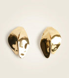 Balenciaga Bloom earrings hammered brass - British product