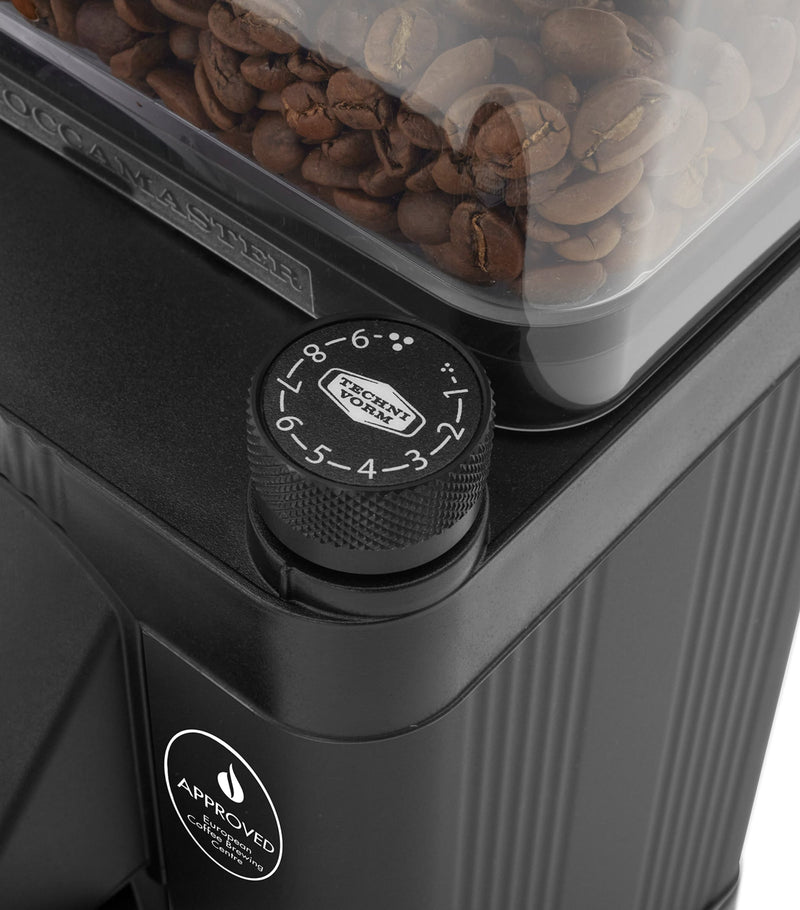 Moccamaster KM5 coffee grinder, imported from the UK