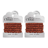 Superdrug Silver Cloud Silver Ion Infused Satin Hair Scrunchies Auburn 5 Pack Twin Pack- Buy online at McGrocer