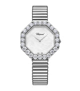 Harrods Chopard White Gold and Diamond Octagonal L'Heure du Diamant Watch 32mm- Buy online at McGrocer