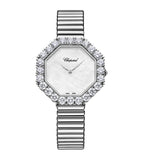 Chopard white gold diamond octagonal watch 32mm (British brand)