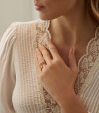 Boodles rose gold diamond beach ring, UK version