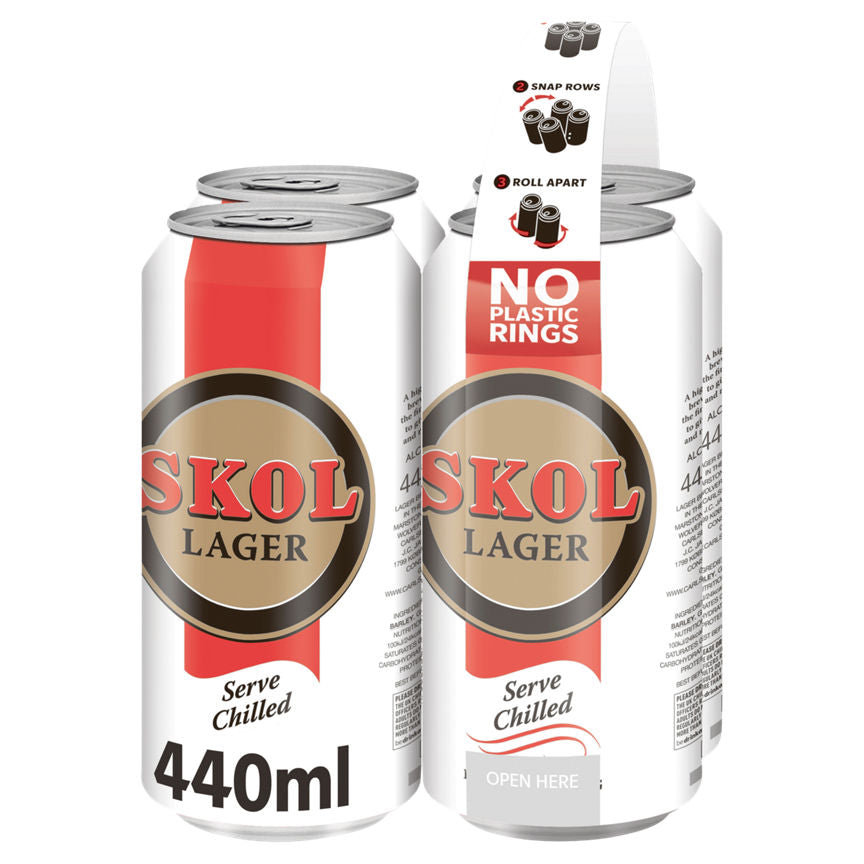 Skol Lager Beer Cans GOODS ASDA   