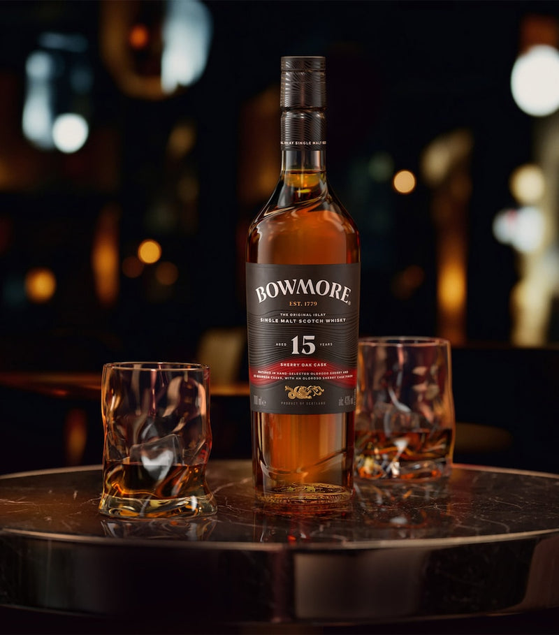 Bowmore 15-Year-Old Sherry Cask Single-Malt Scotch Whisky 70cl - British product