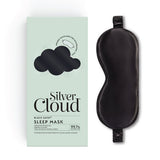 Silver Cloud Satin Sleep Mask Black (British brand)