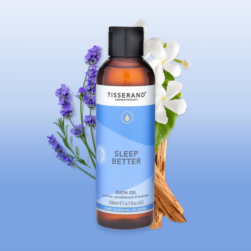 Tisserand Sleep Better Bath Oil 200ml, imported from the UK