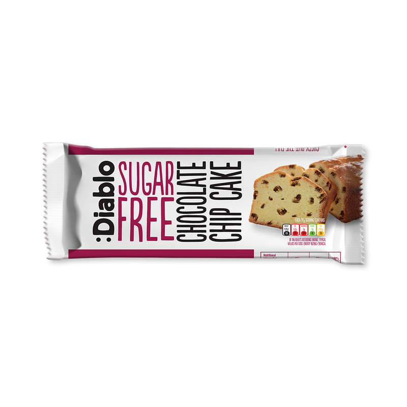 Diablo sugar free chocolate chip cake 200g - British product