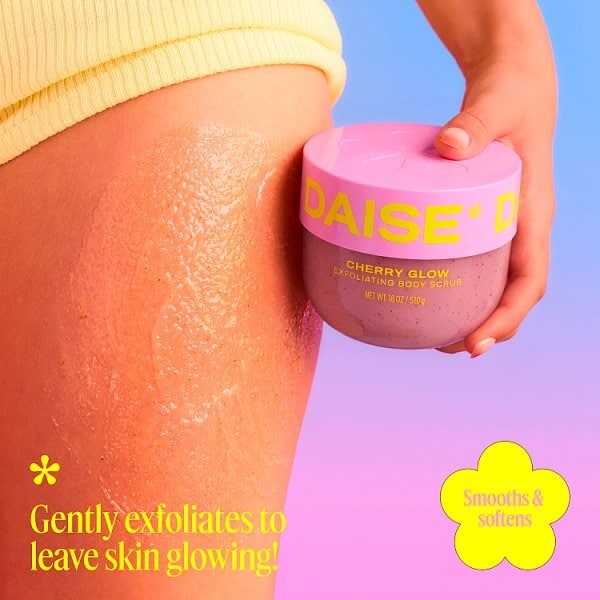 Daise cherry glow body scrub 510g container - British product