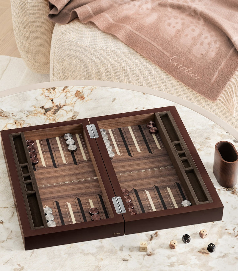 Cartier Santos de Cartier backgammon set - British product
