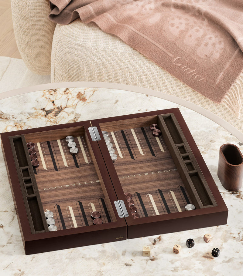 Cartier Santos de Cartier backgammon set - British product