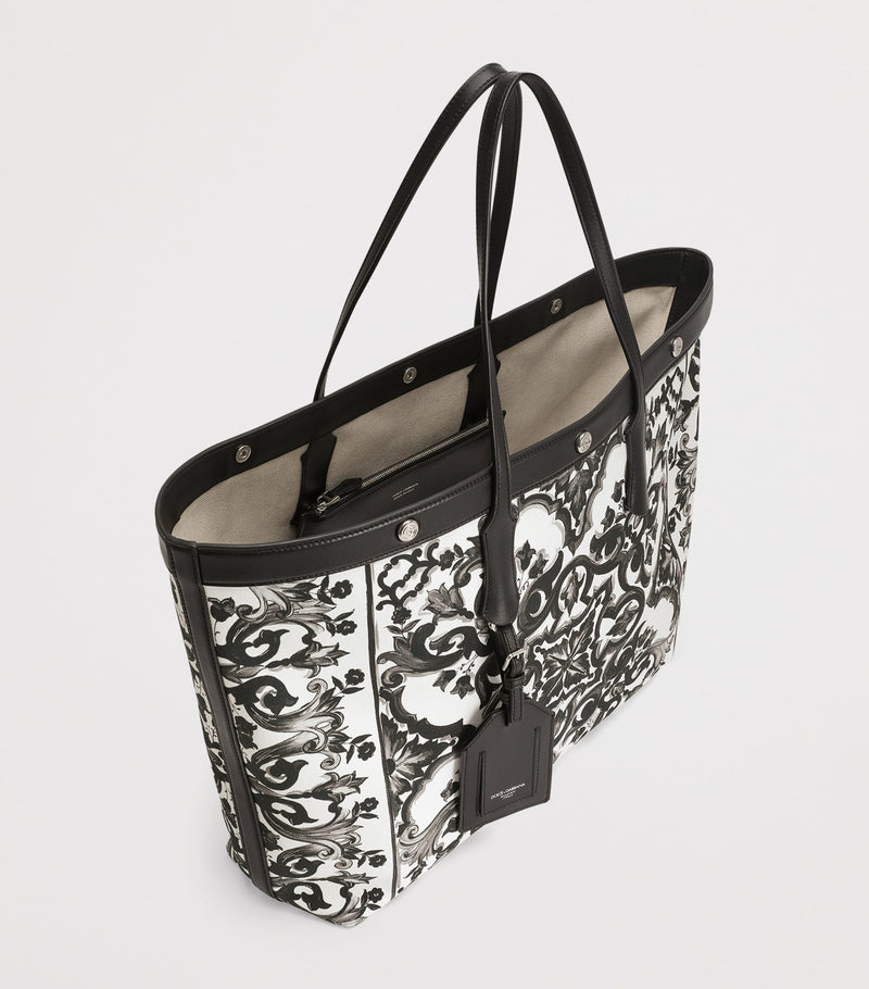 Dolce&Gabbana Majolica canvas tote bag 40cm (British brand)
