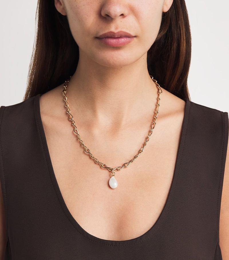 Astrid & Miyu gold-plated pearl necklace - British product