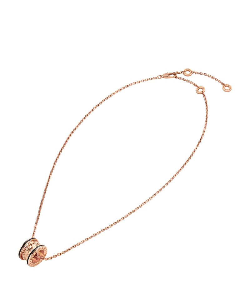 Bvlgari B.zero1 rose gold ceramic necklace - British product