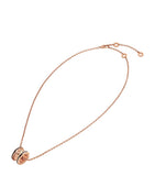 Bvlgari B.zero1 rose gold ceramic necklace - British product