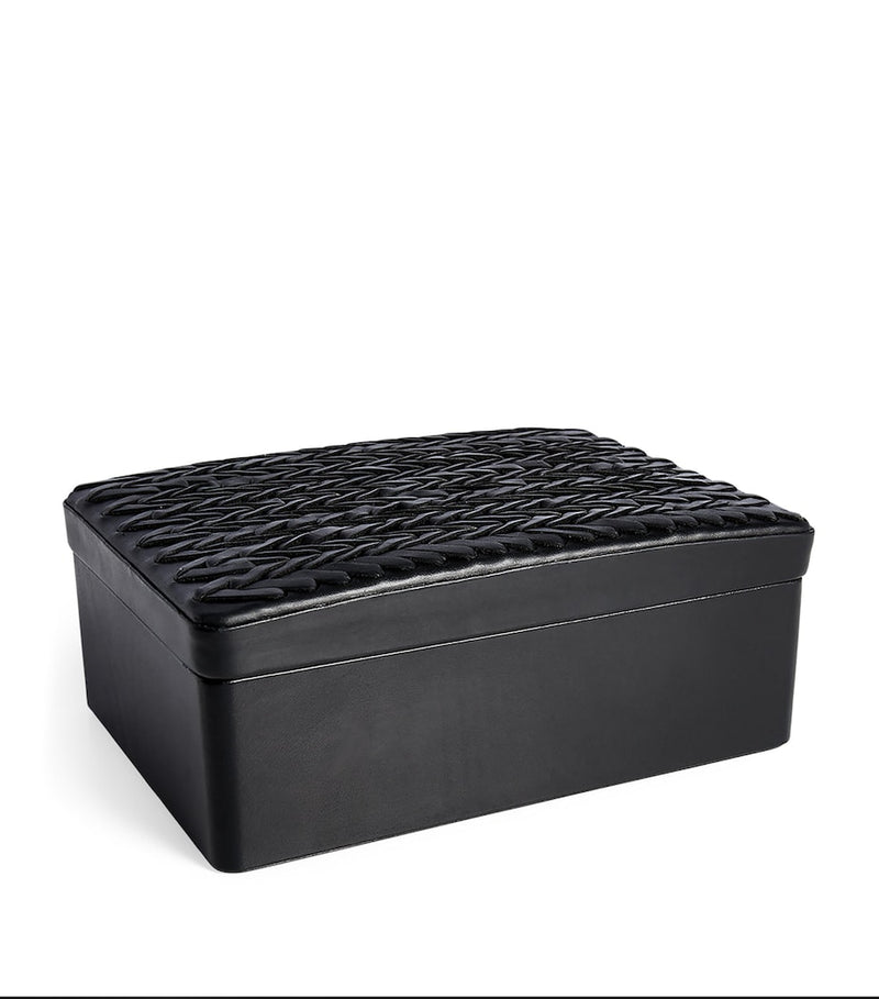 Ralph Lauren Home leather Adrienne box, imported from the UK