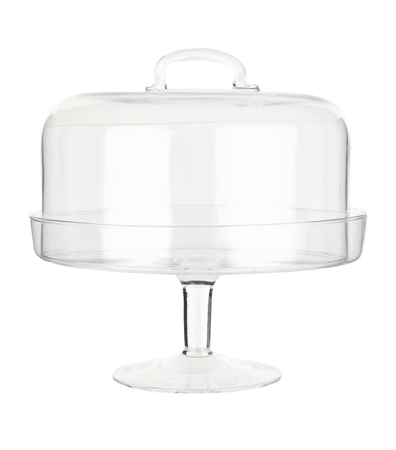 LSA International glass cake stand with dome (British brand)