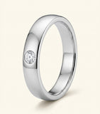 Cartier 1895 wedding ring in platinum and diamond - British product