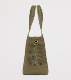 Saint Laurent Icare tote bag woven raffia, imported from the UK