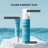 Hydrate and plump skincare set with serum and eye cream, UK version