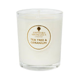 Amphora Aromatics tea tree geranium pot candle - British product