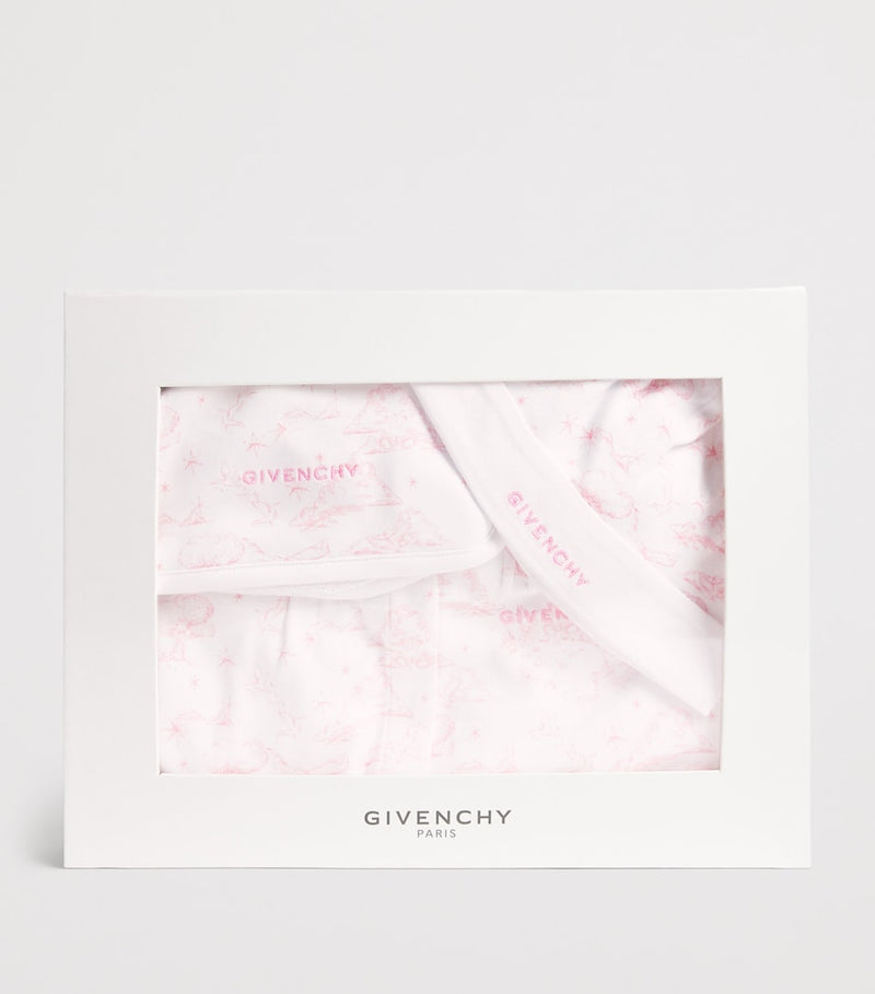 Givenchy Kids cotton all-in-one, hat and bib set for 1-18 months, UK version