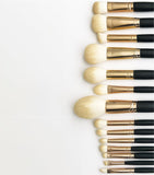 Vieve 14-piece makeup brush set with luxury canister (British brand)