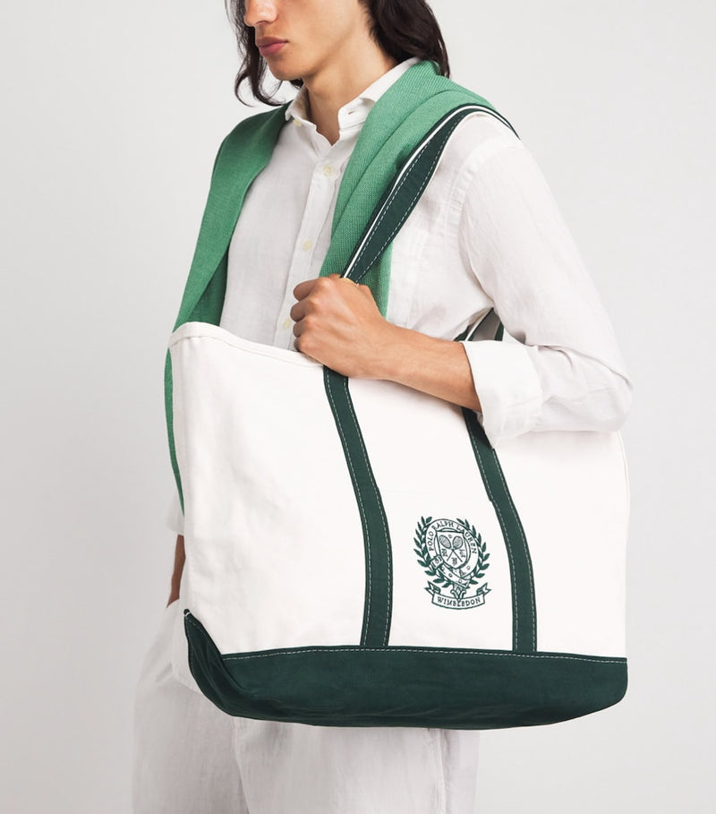 Polo Ralph Lauren Wimbledon large cotton shopper bag (British brand)