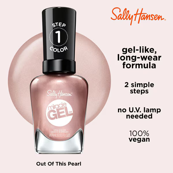 Sally Hansen Miracle Gel nail polish Out Of This Pearl (British brand)