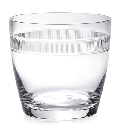 Harrods High-Clarity Crystal Ice Bucket with Intricate Etchings 15cm x 16cm- Buy online at McGrocer