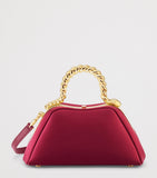 Bvlgari mini satin serpentine top-handle bag, imported from the UK