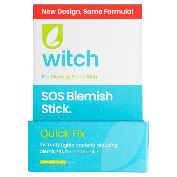 Witch Naturally Clear Blemish Stick 10g tube (British brand)