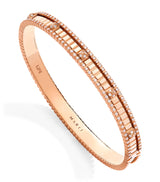 Harrods Marli New York Rose Gold and Diamond LIFE Bangle- Buy online at McGrocer
