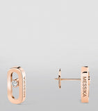 Messika Move Uno stud earrings pink gold diamond 0.03ct - British product