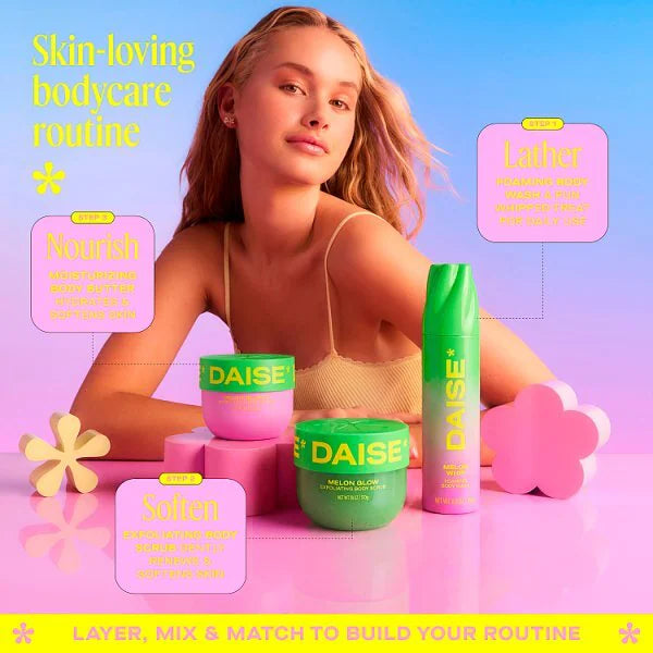 Daise melon glow body scrub 510g - British product