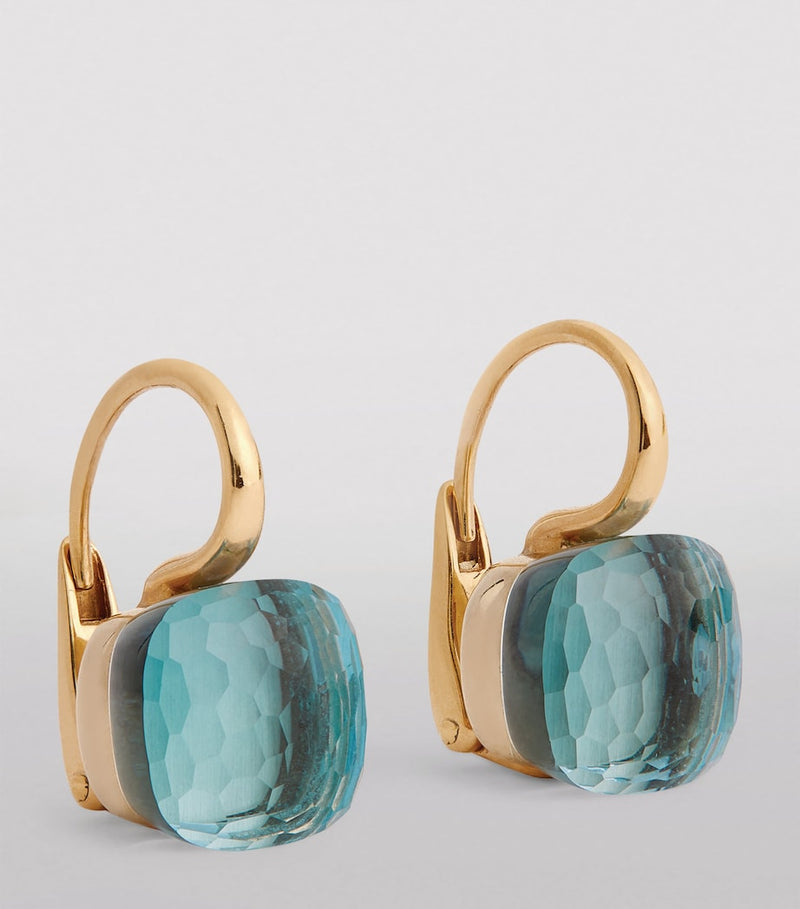 Pomellato Nudo drop earrings rose gold topaz - British product