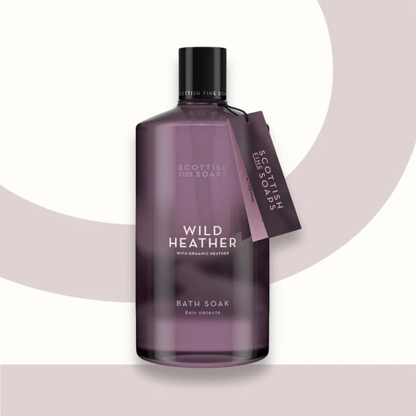 Scottish Fine Soaps bath soak Wild Heather 500ml (British brand)
