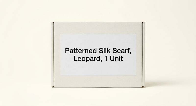 Cartier Panthère Dots silk bandeau scarf, imported from the UK