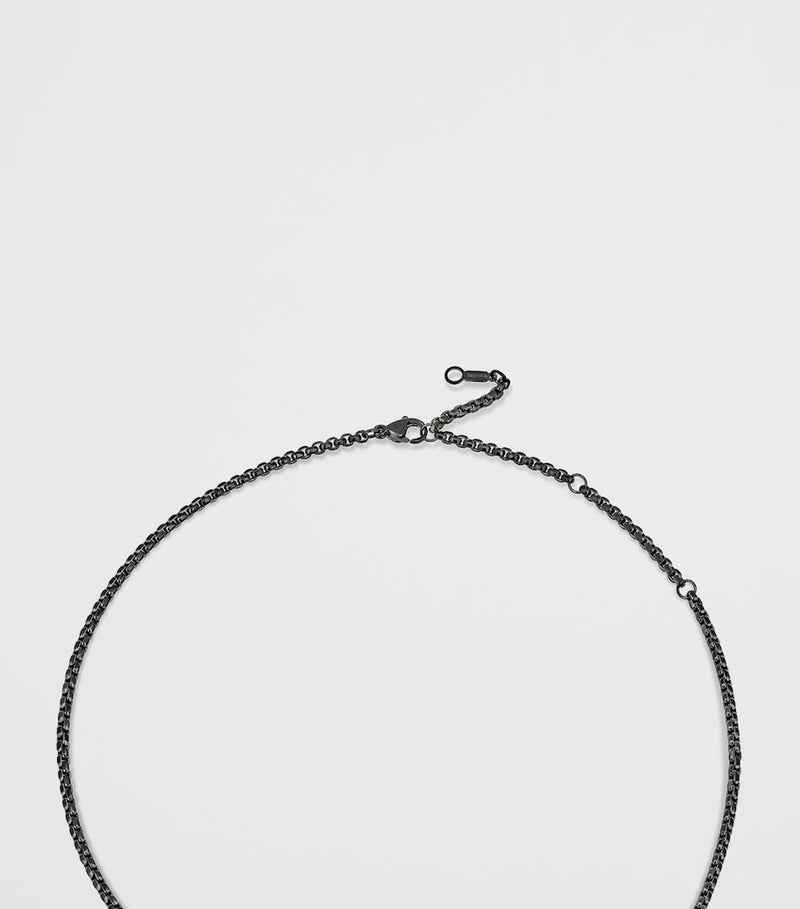 Messika Move pendant necklace graphite titanium with diamond 0.14ct, UK version