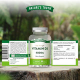 Nature's Truth Vitamin D3 4000IU 60 tablets, imported from the UK