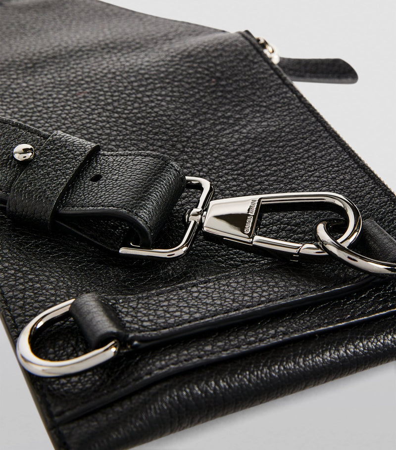Giorgio Armani luxury leather cross-body bag (British brand)