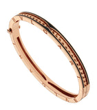 Bvlgari B.zero1 bangle rose gold ceramic, imported from the UK