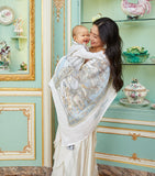 Atelier Choux organic cotton carousel swaddle, UK version