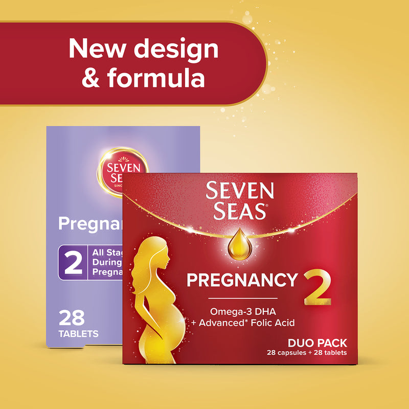 Seven Seas pregnancy vitamins tablets and capsules 1 month supply (British brand)