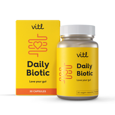 Holland & Barrett Vitl Daily Biotic Probiotic Capsules 30 Capsules- Buy online at McGrocer
