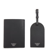 Harrods Emporio Armani Leather Passport Holder and Tag Set- Buy online at McGrocer
