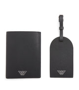 Harrods Emporio Armani Leather Passport Holder and Tag Set- Buy online at McGrocer